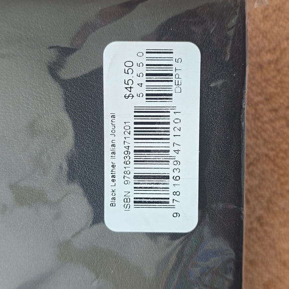 Cavallini & Co. Black Leather Italian Journal,Size 6"x 8",Retail Price$45.50USD - Picture 2 of 5